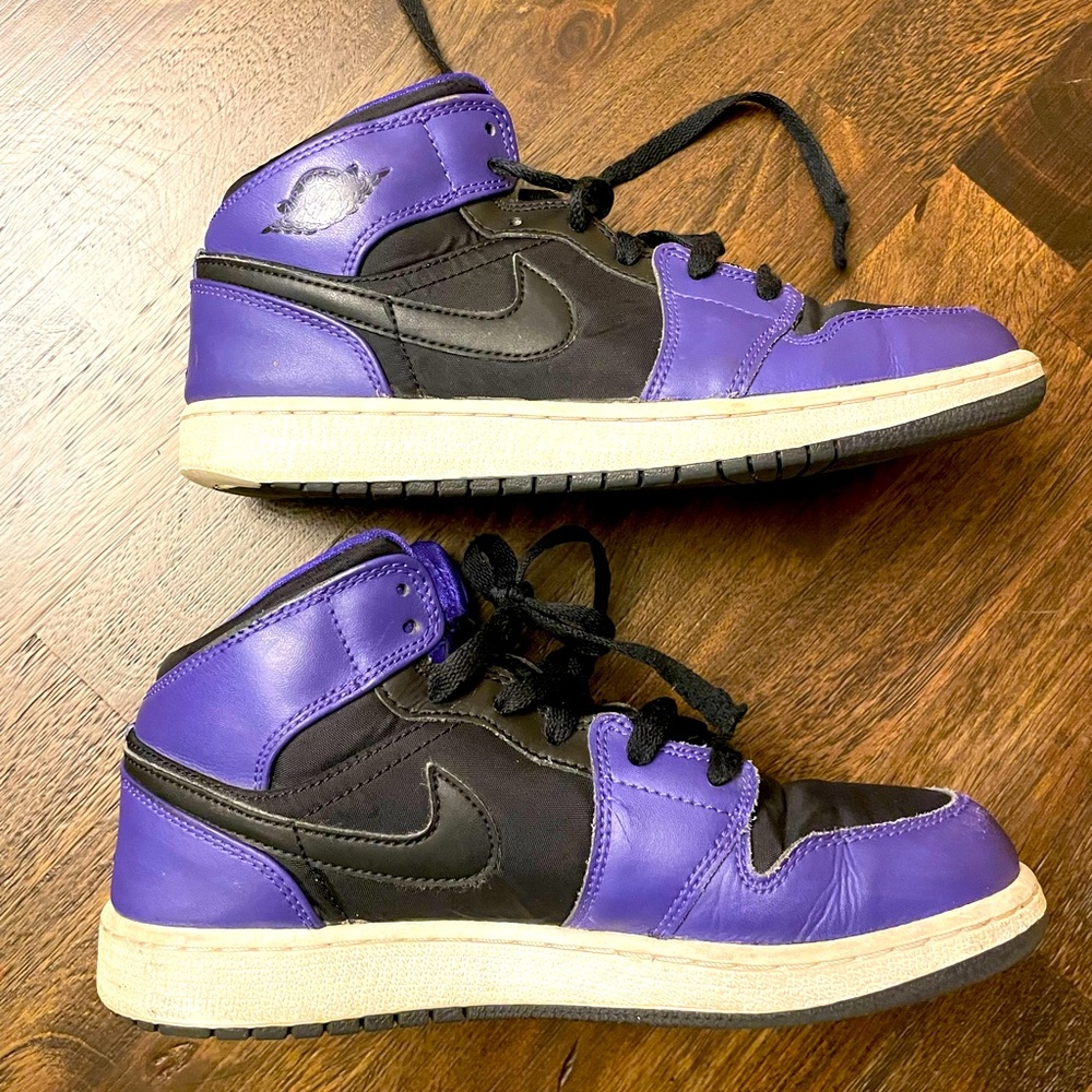 loved Purple and Black Jordan 1's